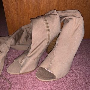 Public desire knee high heels